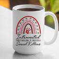 Introverted But Willing To Discuss Serial Killers True Crime Graphic Print Coffee Mug