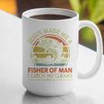 Jesus Made Fisher Man Christian Fishing Bass Fish Dad Graphic Print Coffee Mug
