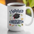 Kindergarten Graduation Shirt I Survived Kindergarten Graphic Print Coffee Mug
