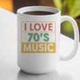 I Love 70's Music Retro Style Nostalgia Vibe 1970 70's Party Graphic Print Coffee Mug
