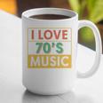I Love 70's Music Retro Style Nostalgia Vibe 1970 70's Party Premium Tri-Blend Graphic Print Coffee Mug