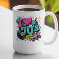 I Love The 70s Retro Cassette Roller Vinyl Disco Nostalgia Graphic Print Coffee Mug I Love The 70s Retro Cassette Roller Vinyl Disco Nostalgia Graphic Print Coffee Mug