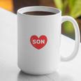 In Memory Of Son Con Customized Personalized Memorial Graphic Print Coffee Mug