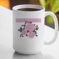 Nostalgia 80s 90s Retro Style Graphics Rose Pink Flower Graphic Print Coffee Mug