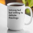 Theology Introvert Christian Conversation Starters Graphic Print Coffee Mug Theology Introvert Christian Conversation Starters Graphic Print Coffee Mug