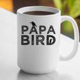 Papa Bird Father Day Dad Birds Quote Saying Graphic Print Coffee Mug