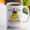 Peace Out Preschool Graduation Last Day Teachers Boys Girls Graphic Print Coffee Mug