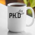 PhD Shirt Phinally Finally Done Graduation Her Graphic Print Coffee Mug