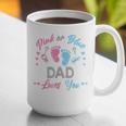 Pink Or Blue Dad Loves You Gender Reveal Graphic Print Coffee Mug
