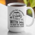 Please Be Patient With Me I'm From The 1900s Funny Train Graphic Print Coffee Mug