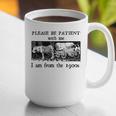 Please Be Patient With Me I'm From The 1900s Vintage Drowing Graphic Print Coffee Mug