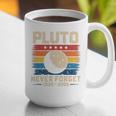 Pluto Never Forget Space Nostalgia Astronomy Humor Graphic Print Coffee Mug