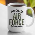 Proud Air Force Cousin Deployment Homecoming Graduation USAF Graphic Print Coffee Mug