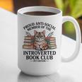 Proud Introverted Book Club Anti Social Reader Pet Cat Graphic Print Coffee Mug
