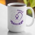 Purple In Memory Of My Sister In Law Alzheimers Dementia Graphic Print Coffee Mug Purple In Memory Of My Sister In Law Alzheimers Dementia Graphic Print Coffee Mug