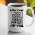 Read Books Stay Weird Book Lover Joke Introvert Reading Graphic Print Coffee Mug Read Books Stay Weird Book Lover Joke Introvert Reading Graphic Print Coffee Mug