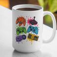 Retro Gamer Controller 80s 90s Video Game Arcade Nostalgia Graphic Print Coffee Mug