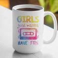Retro Girls Just Wanna Have Fun Nostalgia 1980s 80's Premium Tri-Blend Graphic Print Coffee Mug