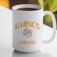 I Like Rhinos And Maybe 3 People Introvert Animal Graphic Print Coffee Mug