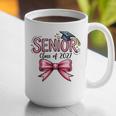 Senior Class Of 2027 Coquette Pink Bow Graduation 2027 Girls Graphic Print Coffee Mug