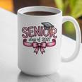 Senior Class Of 2027 Coquette Pink Bow Graduation 2027 Women Graphic Print Coffee Mug