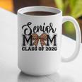 Senior Mom Class Of 2026 Graduation Leopard Coquette Bow Graphic Print Coffee Mug