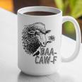 Sheep Baa Crow Caw Back Off Pun Tee For Introverts & Teens Graphic Print Coffee Mug