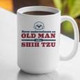 Shih Tzu Dad Shirt Never Underestimate An Old Man Gift Tee Graphic Print Coffee Mug
