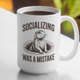 Socializing Was a Mistake Prairie Dog Introverts Humor Graphic Print Coffee Mug