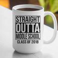 Straight Outta Middle School Graduation Graphic Print Coffee Mug