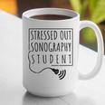 Stressed Sonography Student Ultrasound Tech Graduation Graphic Print Coffee Mug