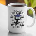 I Survived 6th Grade Graduated Cat Graduation For Men Women Girls Kids Graphic Print Coffee Mug