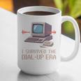 I Survived The Dial-Up Era Retro 90s Nostalgia Premium Tri-Blend Graphic Print Coffee Mug