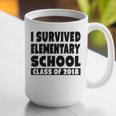 I Survived Elementary School Class Of 2018 Graduation Shirt Graphic Print Coffee Mug
