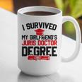 I Survived My Girlfriend's Juris Doctor Degree Graduation Graphic Print Coffee Mug