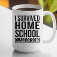 I Survived Home School Class Of 2018 Graduation Graphic Print Coffee Mug