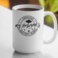 I Survived My Husband's Masters Degree Funny 2023 Graduation Graphic Print Coffee Mug