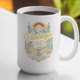 Vintage 1981 Retro Badge Nostalgia Eighties Compass Skull Premium Tri-Blend Graphic Print Coffee Mug