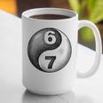 Vintage 6 7 Sketch Yin Yang Namaste Six Seven Nostalgia Graphic Print Coffee Mug