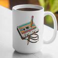 Vintage Cassette Tape And Pencil Nostalgia Party 70s 80s 90s Premium Graphic Print Coffee Mug