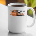 Vintage Proud Basketball Dad Fathers Day Basketball Player Graphic Print Coffee Mug