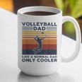 Volleyball Dad Like A Normal Dad Only Cooler Vintage Graphic Print Coffee Mug