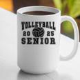Volleyball Senior Night Volleyball Senior 2025 Graduation 28 Graphic Print Coffee Mug