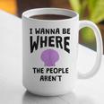 I Wanna Be Where The People Aren't Introvert Graphic Print Coffee Mug I Wanna Be Where The People Aren't Introvert Graphic Print Coffee Mug