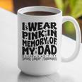 I Wear Pink In Memory Of My Dad Breast Cancer Awareness Graphic Print Coffee Mug I Wear Pink In Memory Of My Dad Breast Cancer Awareness Graphic Print Coffee Mug