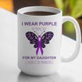 I Wear Purple In Memory For My Daughter Overdose Awareness Graphic Print Coffee Mug