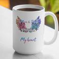 Wings In Memory Of Mom Dad In Heaven Guardian Angel Memorial Graphic Print Coffee Mug