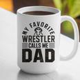 Wrestler Daddy Wrestling Dad Graphic Print Coffee Mug