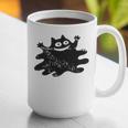 Yk2 Grunge Scary Cat With Tail Tomboy 90s Nostalgia Indie Graphic Print Coffee Mug