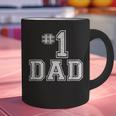 1 Dad Number One Father's Day Vintage Style Graphic Print Coffee Mug